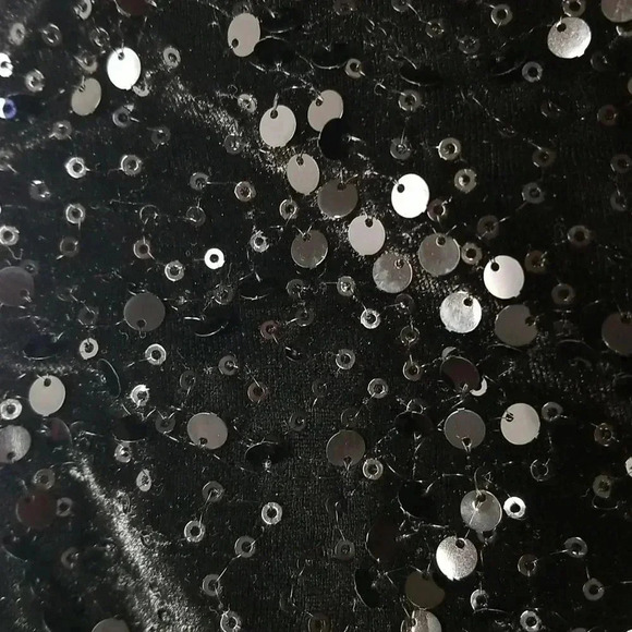 {Joseph Ribkoff} Black Cocktail Black Tie Elegant Velvet Sequins Dress - Picture 13 of 16